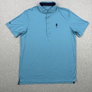 Greyson Shirt Mens XL Blue Performance Polo Stretch Short Sleeve Golf Activewear